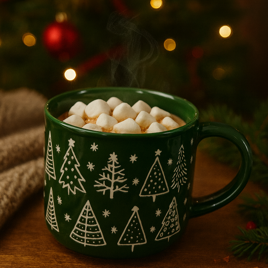 Festive Green Mug pack of 2