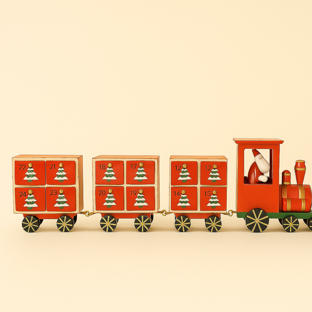 Wooden Christmas Advent Train