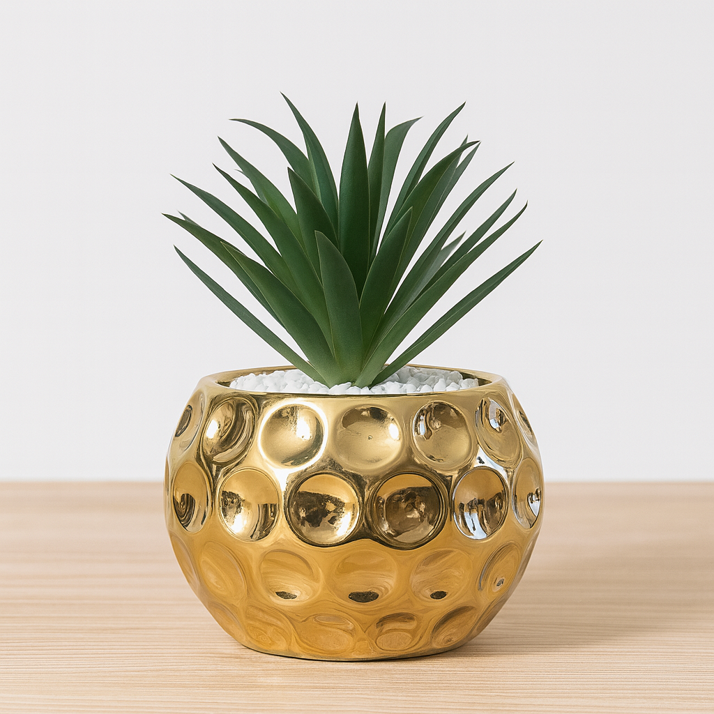 Golden Decorative Mini Plants-pack of 3