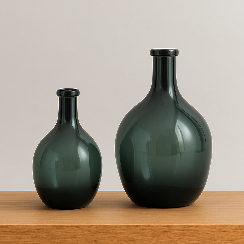 Dark Green Decorative Vases