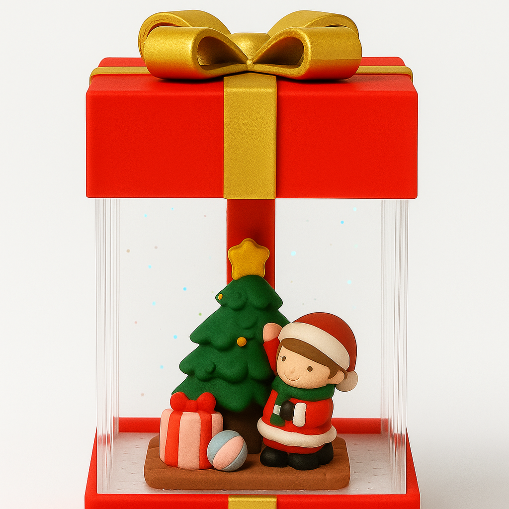 Mini Christmas Gift Box Collection lighting With Music