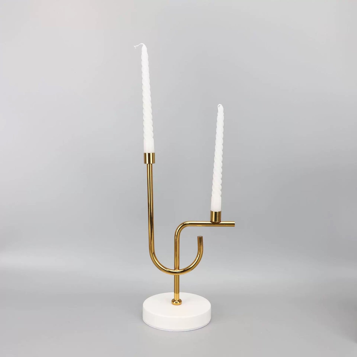 Marble & Stainless Candle Holder