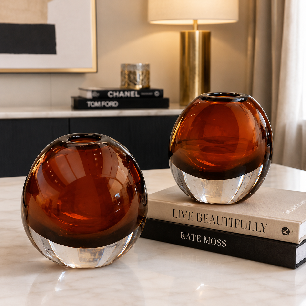 Luxury Glass Vase Set