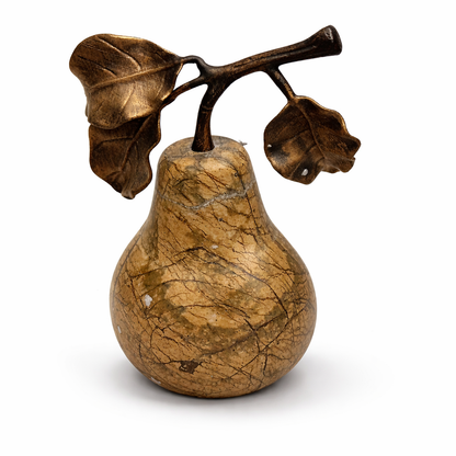 Marble Pear Sculpture