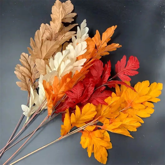 Large Colored Leaves - Set Of 2