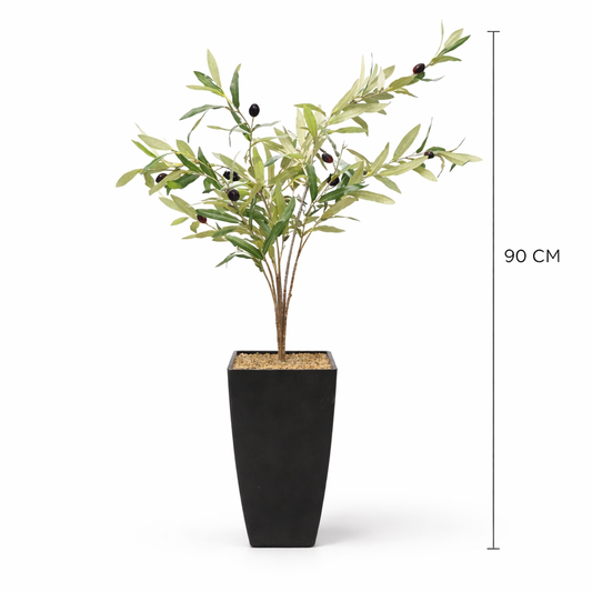 Elegant Artificial Olive Tree - 90 CM