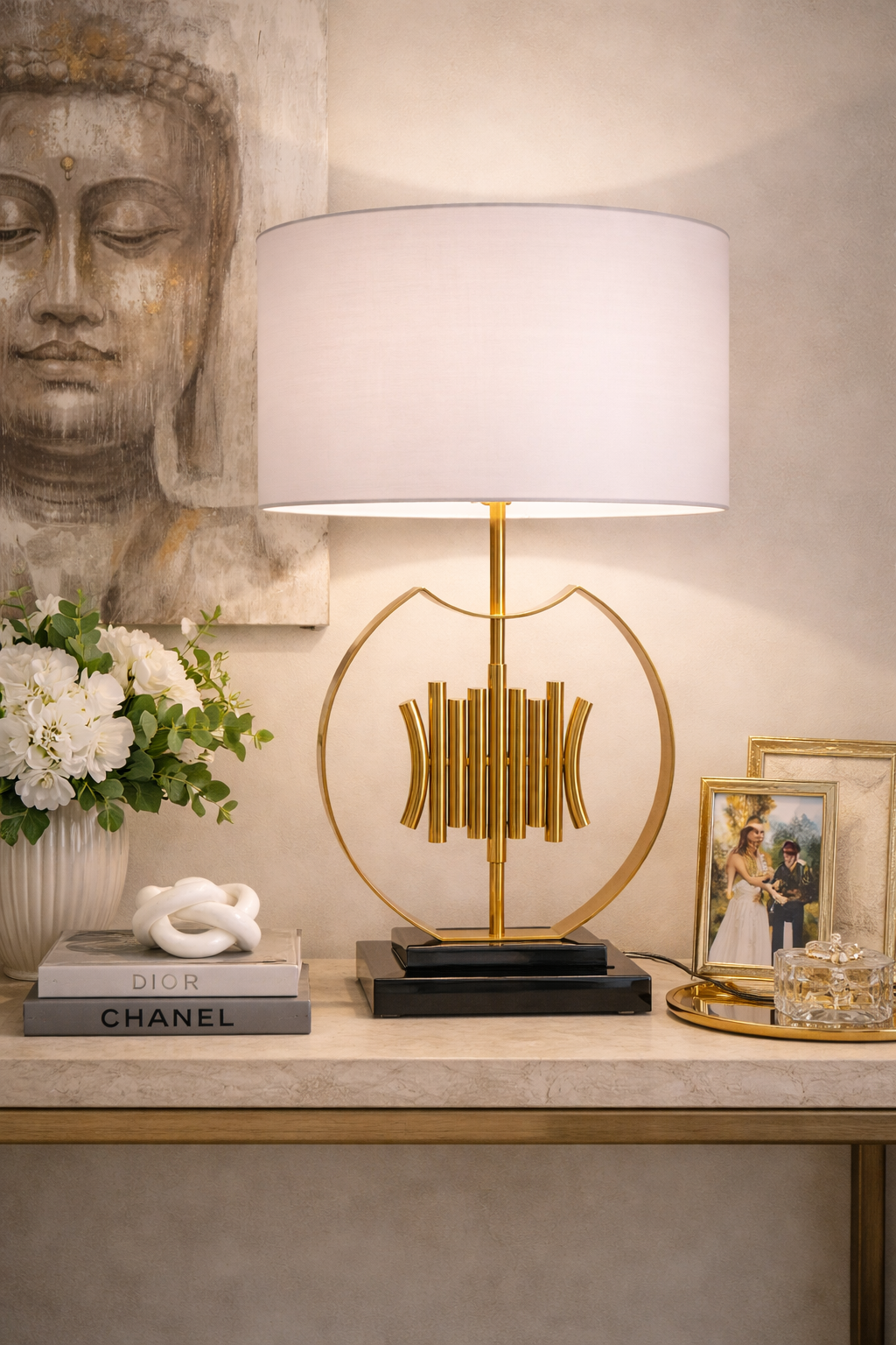 Luxury Table Lamp With Marble Base