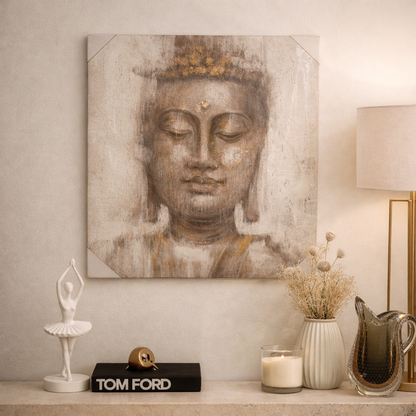 Buddha Wall Art – A Touch of Serenity & Timeless Elegance 80*80 cm