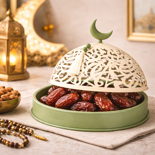 Decorative Crescent Dates Bowl