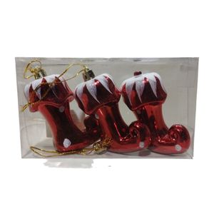 Christmas Décor – Santa Boots Ornament Set of 3
