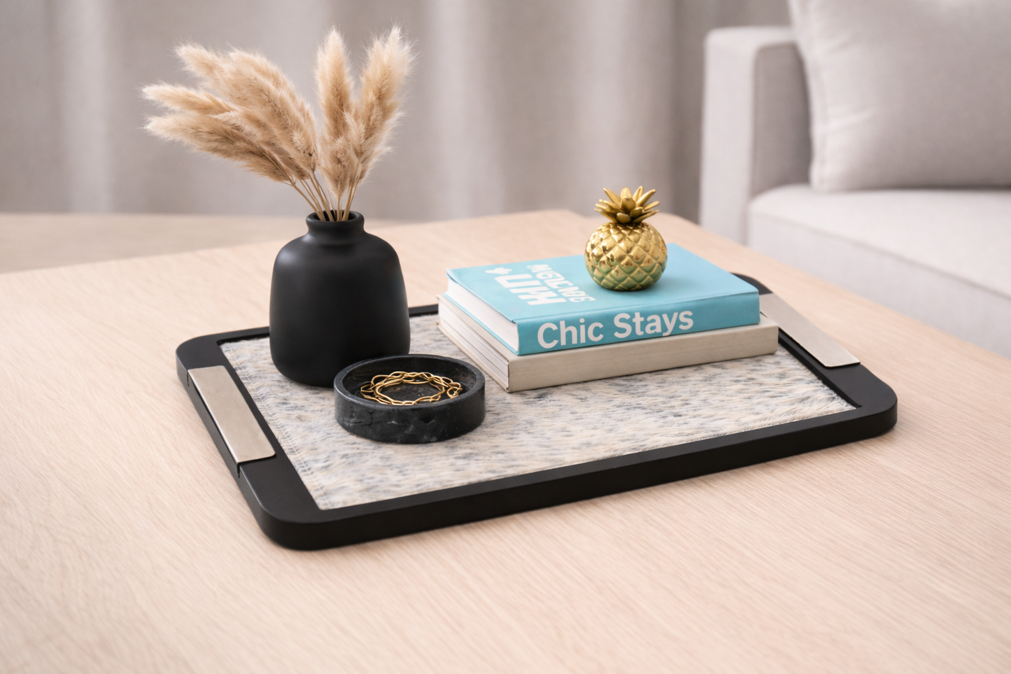 Luxury Horsehide Serving Tray