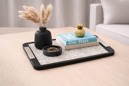 Luxury Horsehide Serving Tray