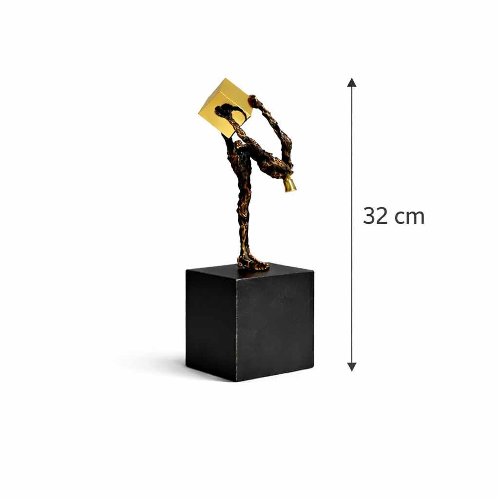 Acrobatic Art Sculpture with Bold Motion