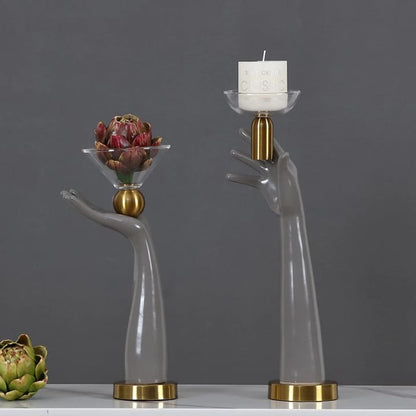 Modern Hand-Shaped Candle Holder