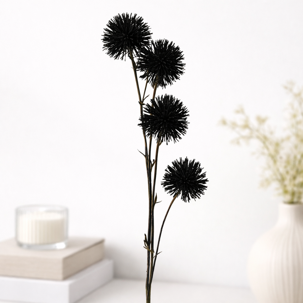 Elegant Artificial Allium Branch - PACK OF 3