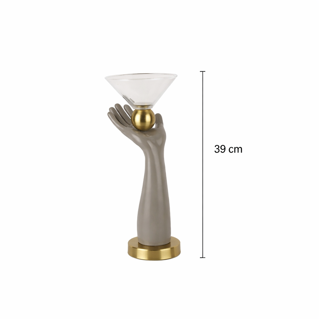 Modern Hand-Shaped Candle Holder