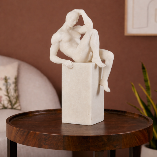 Classic Human Figure Sculpture with Artistic Elegance | Marble