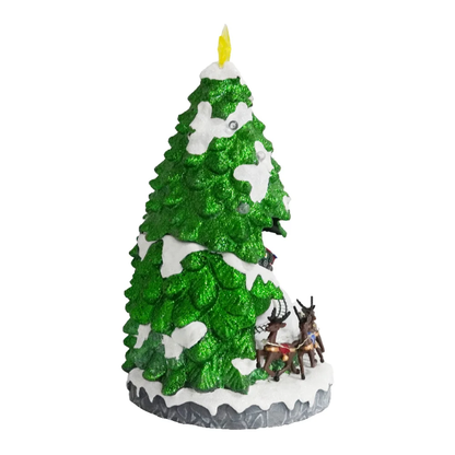 LED Christmas Tree with Moving Train Decoration With USB 45cm