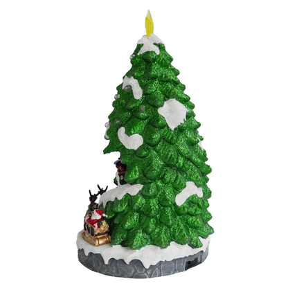 LED Christmas Tree with Moving Train Decoration With USB 45cm
