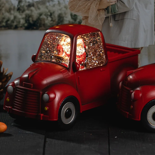 Santa Glitter Light-Up Truck
