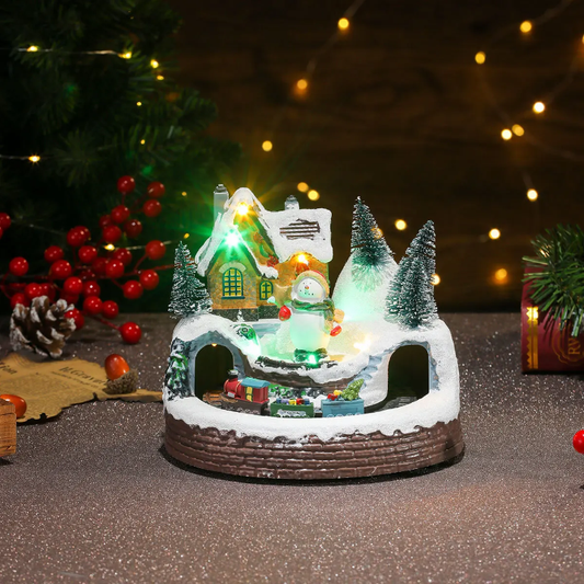 LED Musical Rotating Christmas Village