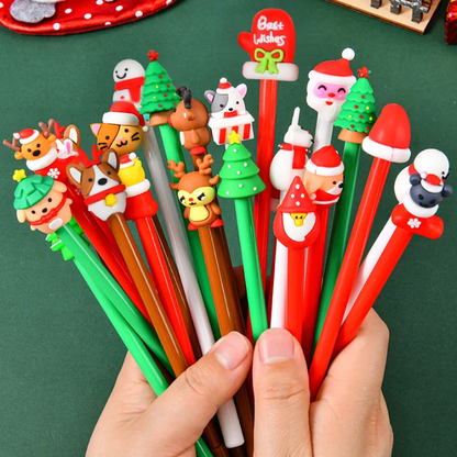 Christmas Cartoon Pens - pack of 12 pen