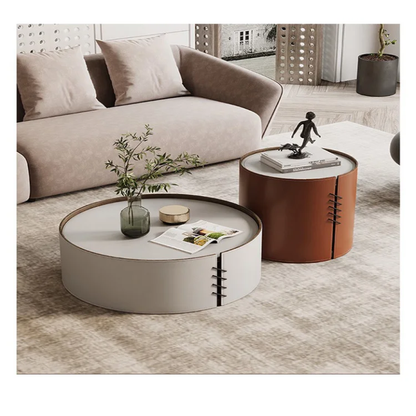 Modern Round Coffee Tables - set of 2