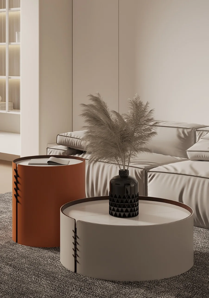 Modern Round Coffee Tables - set of 2