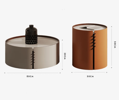 Modern Round Coffee Tables - set of 2