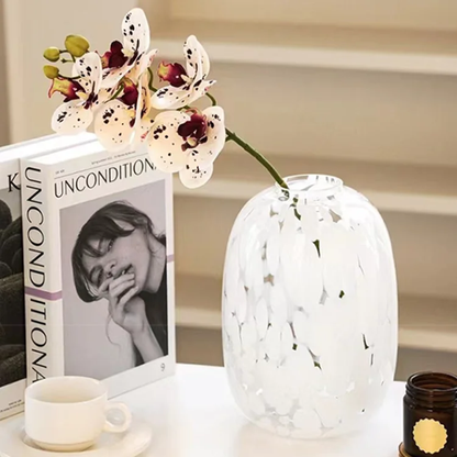 White Artistic Cut-Pattern Vase - set of 2