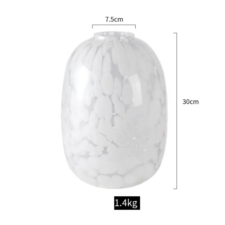 White Artistic Cut-Pattern Vase - set of 2