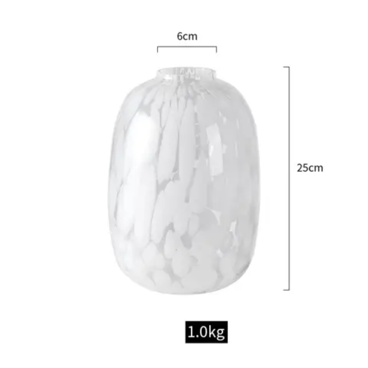 White Artistic Cut-Pattern Vase - set of 2