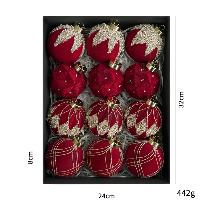 Luxury Christmas Ornaments Set of 12
