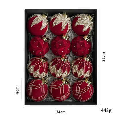Luxury Christmas Ornaments Set of 12