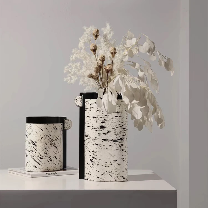 Horsehair Technique Decorative Vase | Contemporary Art Craft