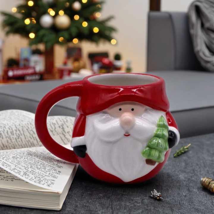 Festive Santa Ceramic Mug