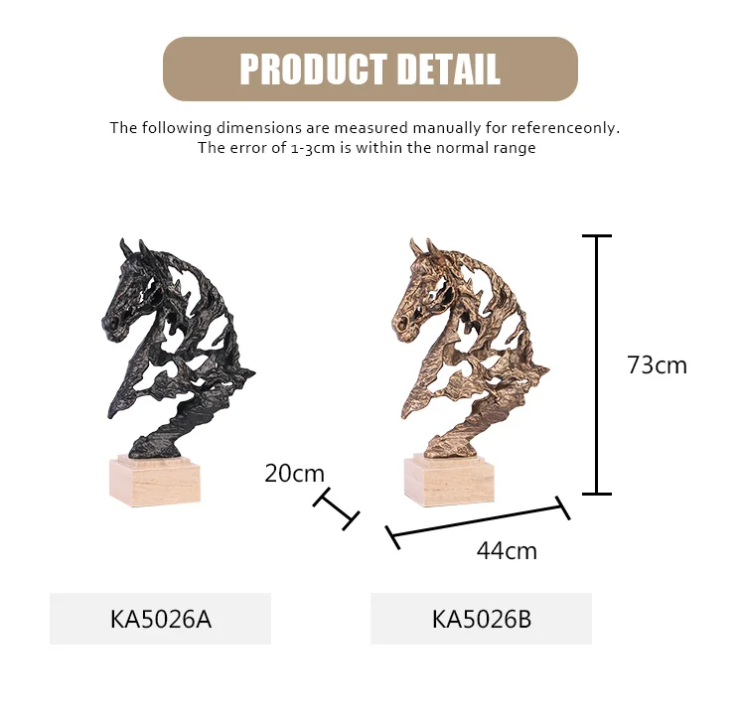 Bronze Horse Sculpture on Travertine Marble Base 73CM