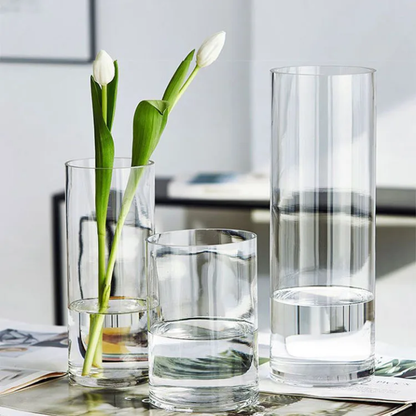 Clear Glass Vases for an Elegant Décor Touch set of 3