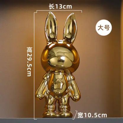 Luxury Gold Bunny Decorative Figurine