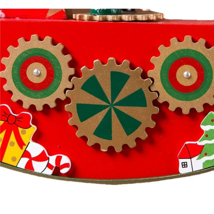 Wooden Rocking Horse Christmas Décor