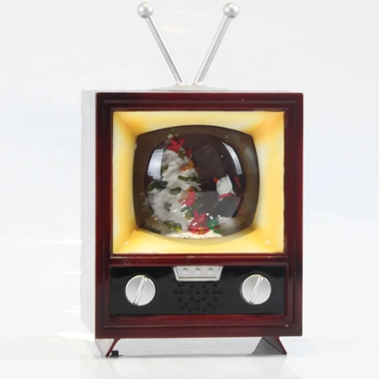 Christmas Music TV Décor – A Nostalgic Glowing Touch