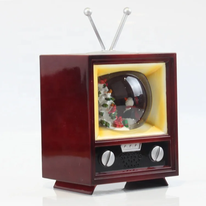 Christmas Music TV Décor – A Nostalgic Glowing Touch