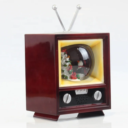 Christmas Music TV Décor – A Nostalgic Glowing Touch