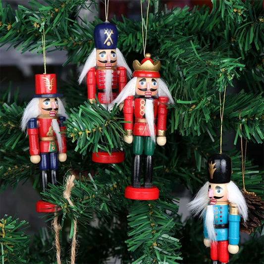 Nutcracker Decorative Set  of 6– Classic Festive Design