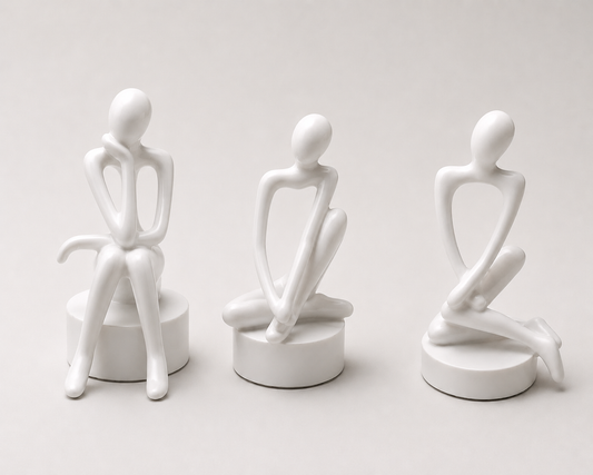 Modern Abstract Decorative Sculptures Set of 3