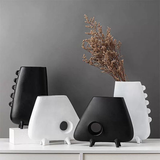 Modern Sculptural Vases - Set Of 2