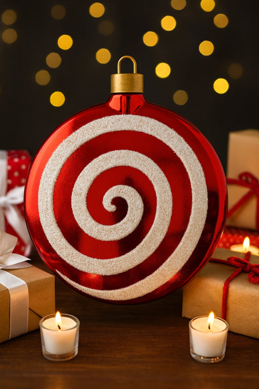 25cm Large Candy Shiny Christmas Ornament