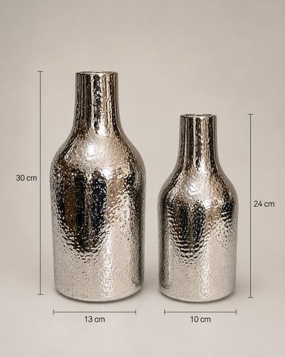 Luxury Metallic Vase Set of 2