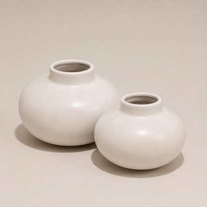 Modern Round Vase Set