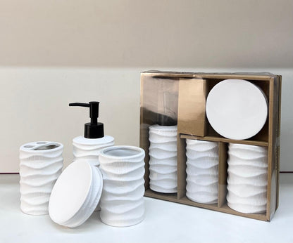 Modern Bathroom Accessories Set – Round Shape
